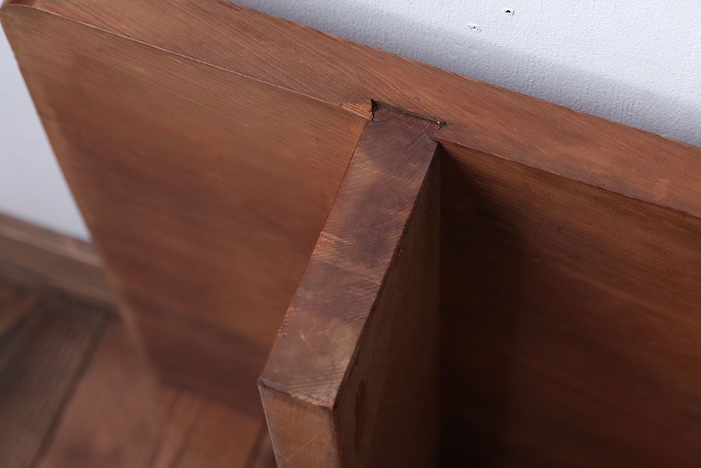 アンティーク家具　 和製アンティーク　古い木が味わい深い天板一枚板の裁ち板