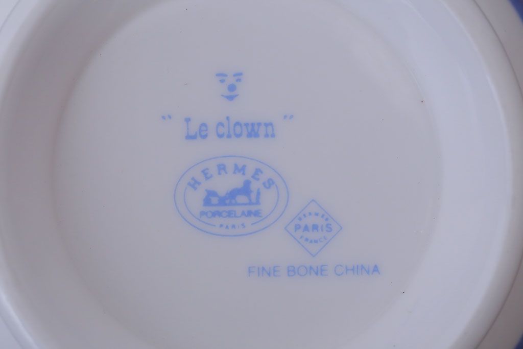 アンティーク雑貨　HERMES(エルメス)　CIRCUS(サーカス)　カップ&ソーサー2客セット