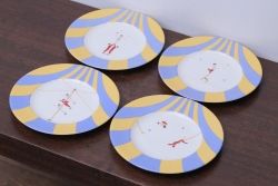 アンティーク雑貨　美品　HERMES(エルメス)　CIRCUS(サーカス)　プレート皿4枚セット