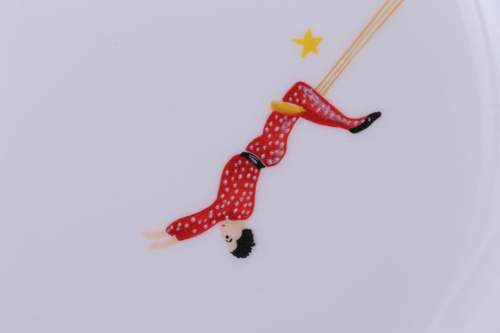 アンティーク雑貨　美品　HERMES(エルメス)　CIRCUS(サーカス)　プレート皿4枚セット