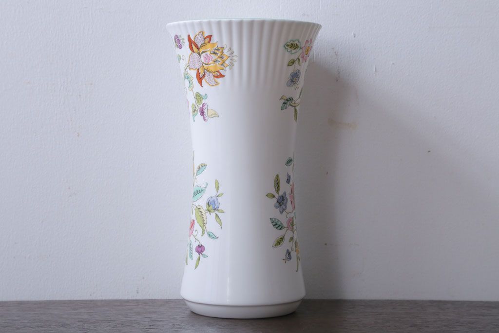 アンティーク雑貨　イギリスMINTON(ミントン)　Haddon Hall(ハドンホール)　花瓶・フラワーベース