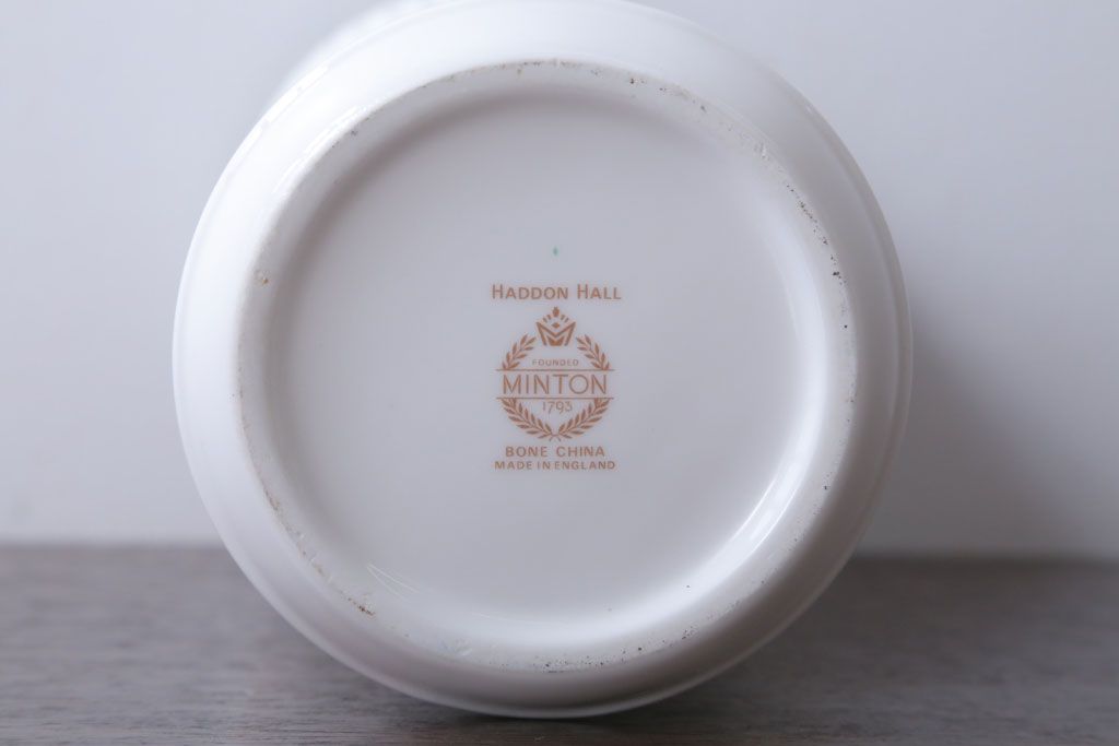 アンティーク雑貨　イギリスMINTON(ミントン)　Haddon Hall(ハドンホール)　花瓶・フラワーベース