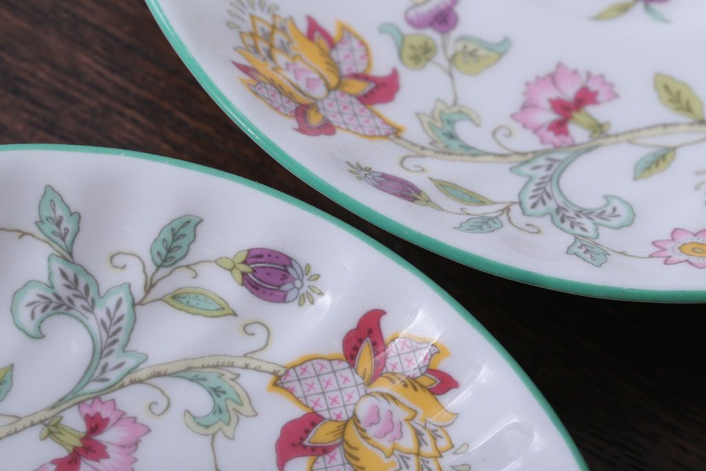 アンティーク雑貨　イギリスMINTON(ミントン)　Haddon Hall(ハドンホール)　カップ&ソーサー4客セット
