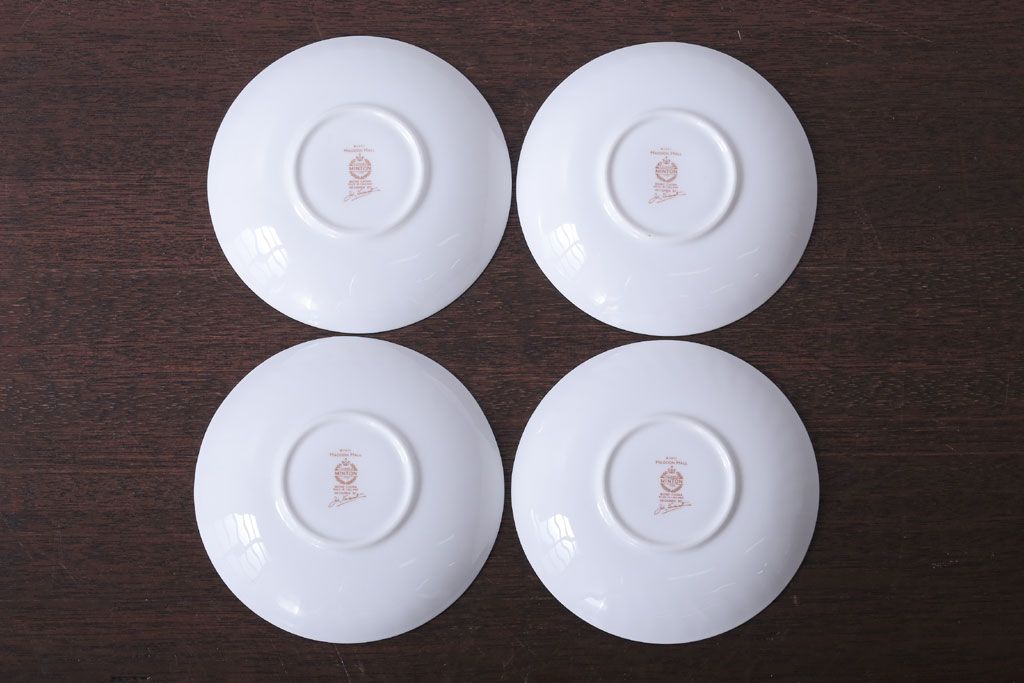 アンティーク雑貨　イギリスMINTON(ミントン)　Haddon Hall(ハドンホール)　カップ&ソーサー4客セット