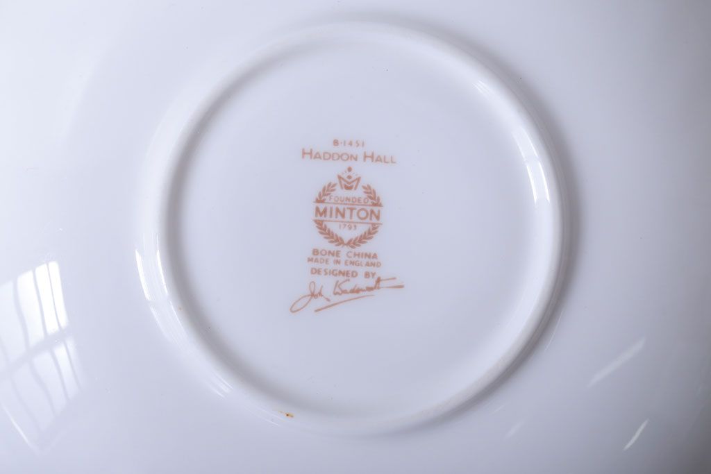 アンティーク雑貨　イギリスMINTON(ミントン)　Haddon Hall(ハドンホール)　カップ&ソーサー4客セット