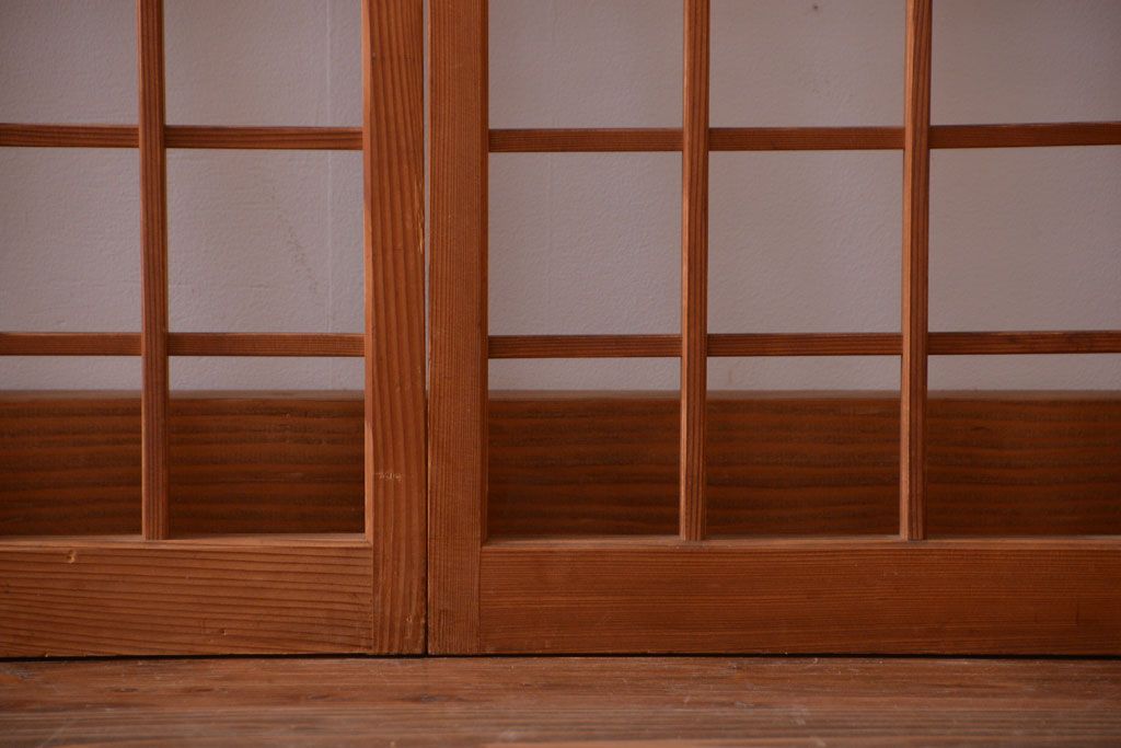 和製アンティーク　和の雰囲気が良い簾戸(簀戸、葦戸)4枚セット(2)