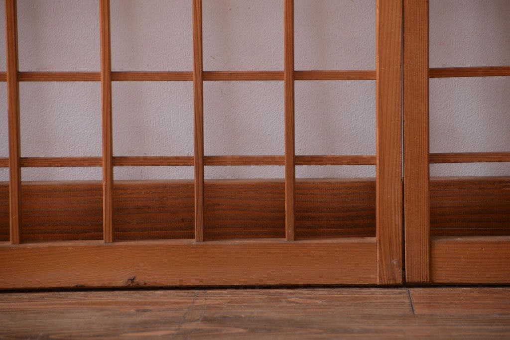 和製アンティーク　和の雰囲気が良い簾戸(簀戸、葦戸)4枚セット(2)
