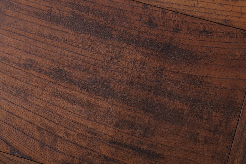 アンティーク家具 和製アンティーク 古い栓材の帳場机(簿記机