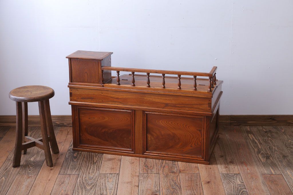帳場机 簿記机 日本家屋古家具 文机 呉服屋 時代物