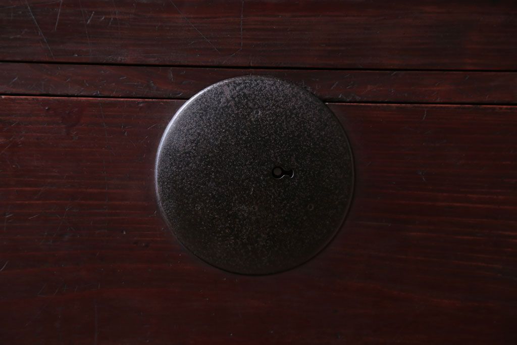 アンティーク家具　アンティーク　鉄脚付き時代箪笥ローボード(2)