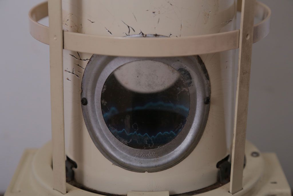 アンティーク雑貨　昭和レトロ　アラジンストーブ　J390001(替え芯付き)