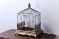アンティーク雑貨　フランスアンティーク　銅と真鍮でできた古いバードゲージ(鳥かご)