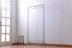 ラフジュ工房オリジナル　重厚なアイアンハンガーラック【小】(1)