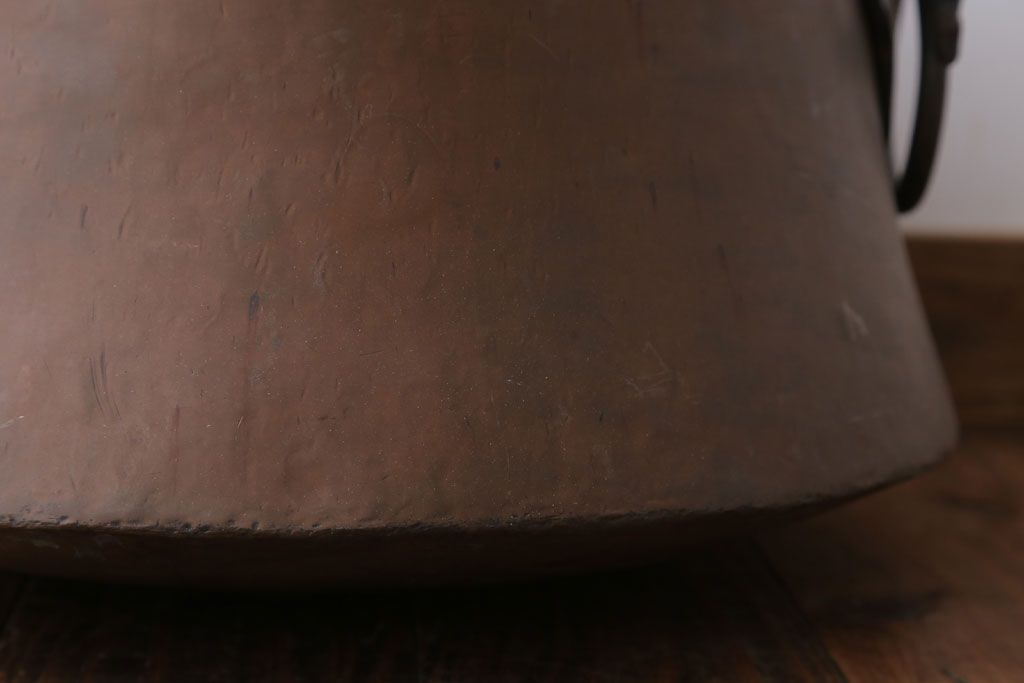 アンティーク雑貨　イギリスアンティーク　古い銅製ポット