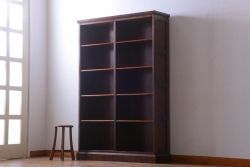 中古　民芸家具　高級品!シックでモダンな飾り棚(書棚)