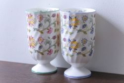 アンティーク雑貨　イギリスMINTON(ミントン)　Haddon Hall(ハドンホール)　タンブラー2客セット