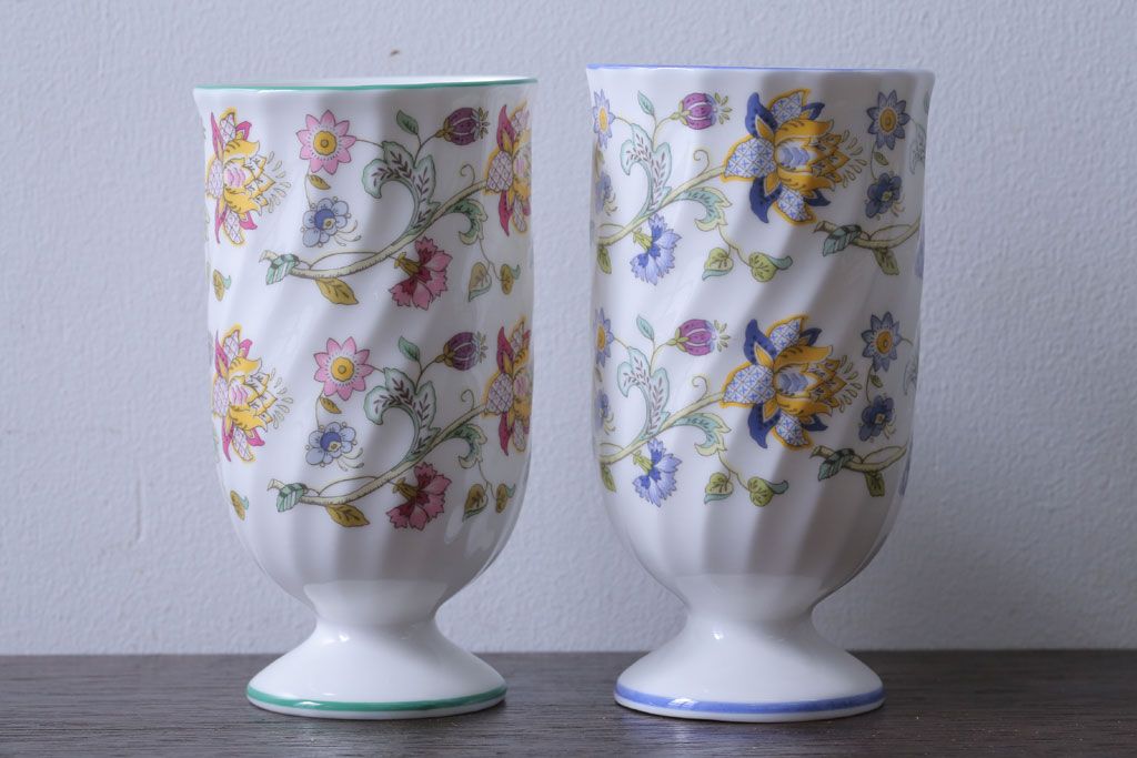 アンティーク雑貨　イギリスMINTON(ミントン)　Haddon Hall(ハドンホール)　タンブラー2客セット
