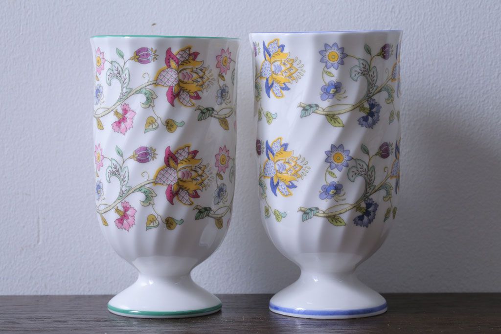 アンティーク雑貨　イギリスMINTON(ミントン)　Haddon Hall(ハドンホール)　タンブラー2客セット