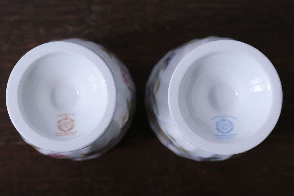 アンティーク雑貨　イギリスMINTON(ミントン)　Haddon Hall(ハドンホール)　タンブラー2客セット