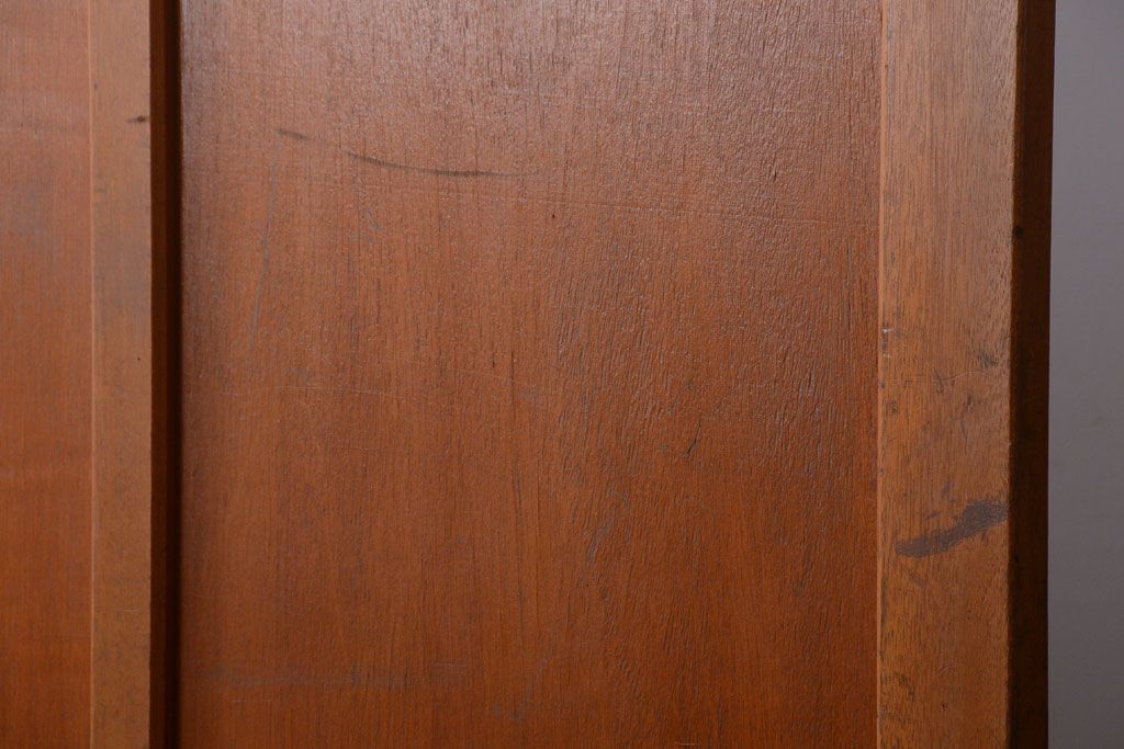 アンティーク　モールガラス入り!レトロでおおきなパーテーション(衝立て)