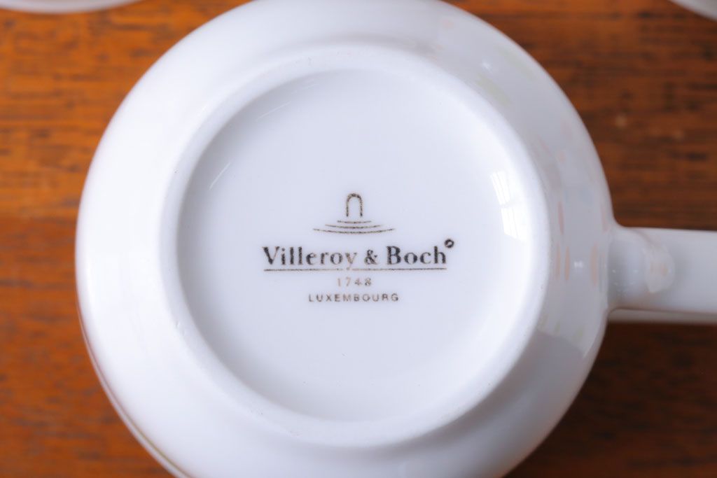 Villeroy & Boch(ビレロイ&ボッホ)　デミタスカップ&ソーサー5客