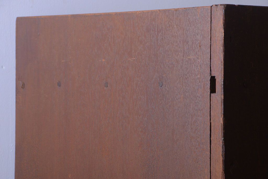 アンティーク家具　アンティーク　古い木のコーナーディスプレイラック(飾り棚)