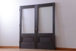 アンティーク　両開き　上質で重厚な大きなドア1対(2枚セット)