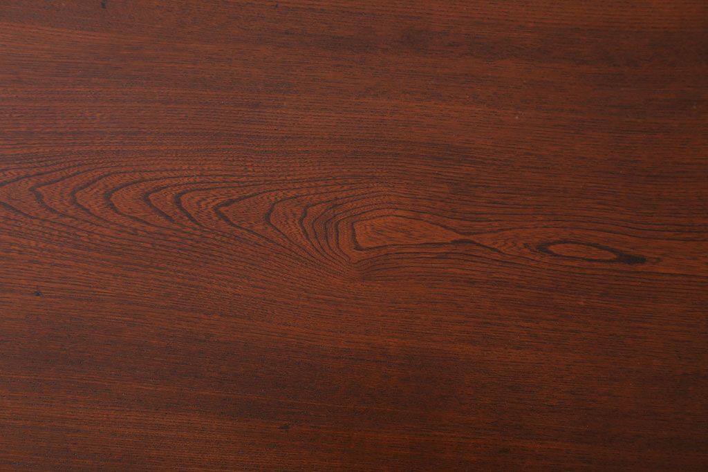 レトロ家具　アンティーク　天板栓材一枚板!レトロな角ちゃぶ台