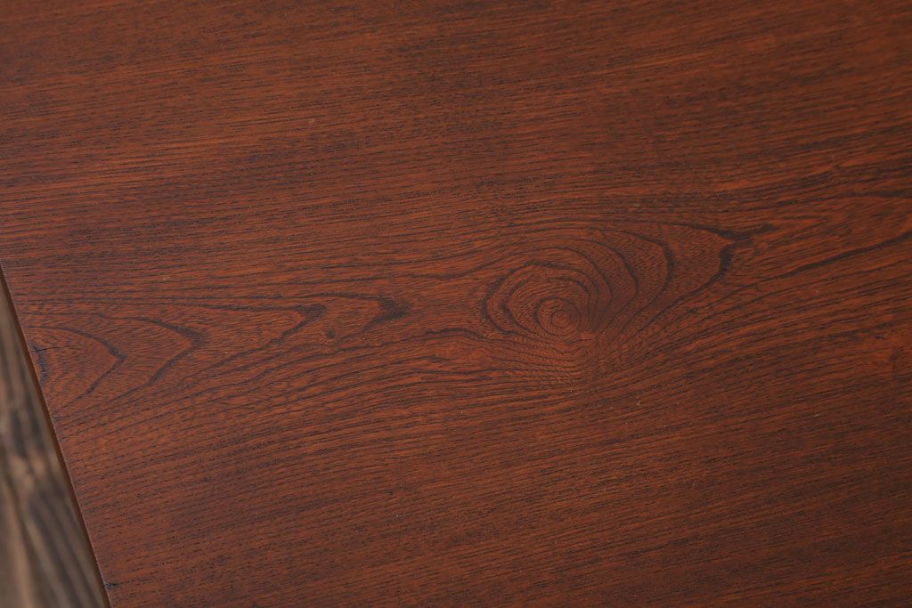 レトロ家具　アンティーク　天板栓材一枚板!レトロな角ちゃぶ台