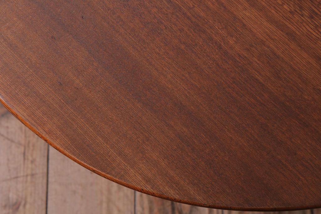 アンティーク家具　アンティーク　古い木のシンプルな丸ちゃぶ台