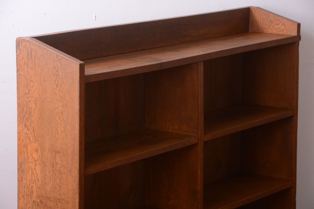 アンティーク家具　和製アンティーク　ナラ材製!しっかりした作りの本棚