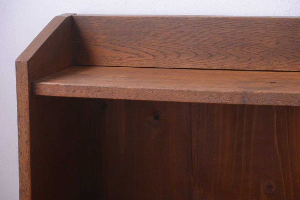 アンティーク家具　和製アンティーク　ナラ材製!しっかりした作りの本棚