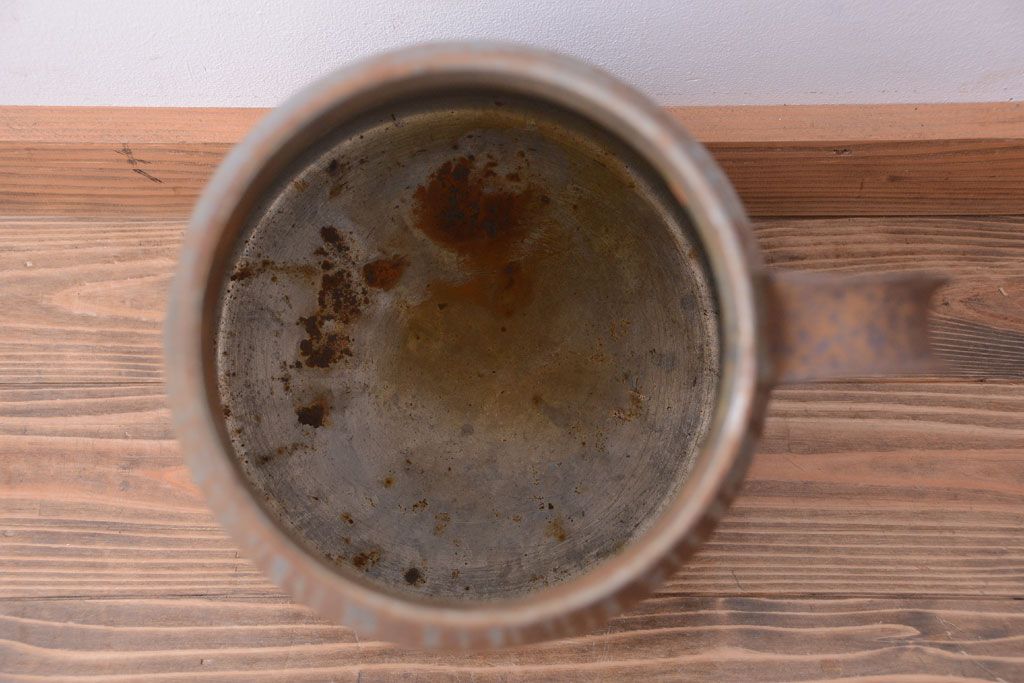 アンティーク雑貨　昭和レトロ 古いアイアンのミルク缶(牛乳缶)