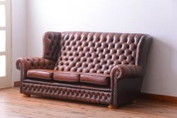アンティーク家具　イギリスアンティーク　上品な古い高級ソファ