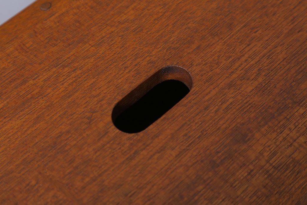 アンティーク雑貨　昭和レトロ　古い木のアンティーク収納箱(収納ケース・小箱)(1)