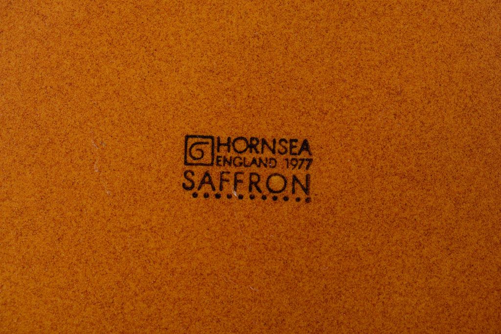 イギリスビンテージ　HORNSEA(ホーンジー)　Saffron(サフラン)シリーズ　カップ&ソーサー5客、皿5枚セット