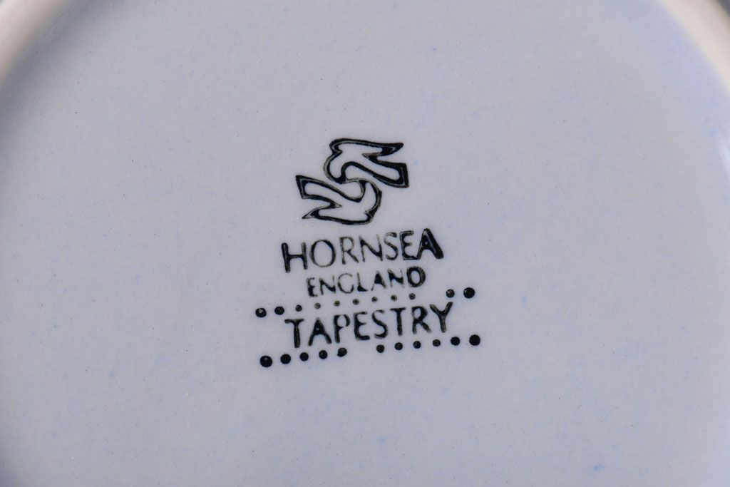 アンティーク雑貨　イギリスビンテージ　HORNSEA(ホーンジー)　Tapestry(タペストリー)シリーズ　カップ&ソーサー5客セット