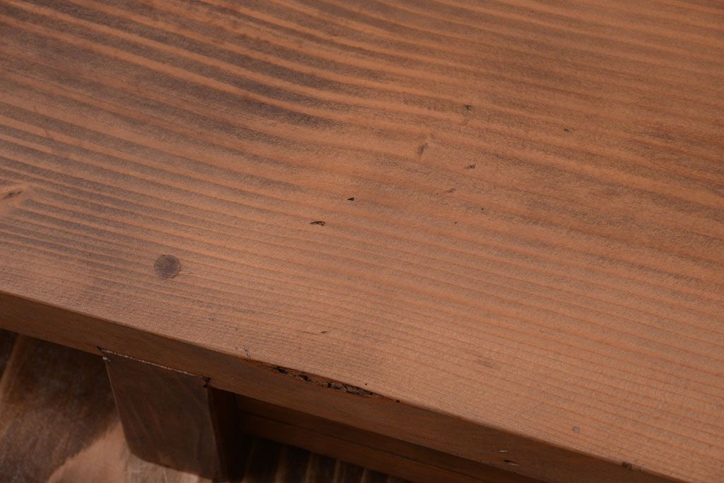 アンティーク家具　ジャンク品　引き出し付き!古い木味のアンティーク裁ち板