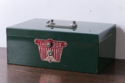 アンティーク雑貨　昭和レトロ　TOHO　内田洋行　ビンテージ手提げ金庫(CASH BOX)