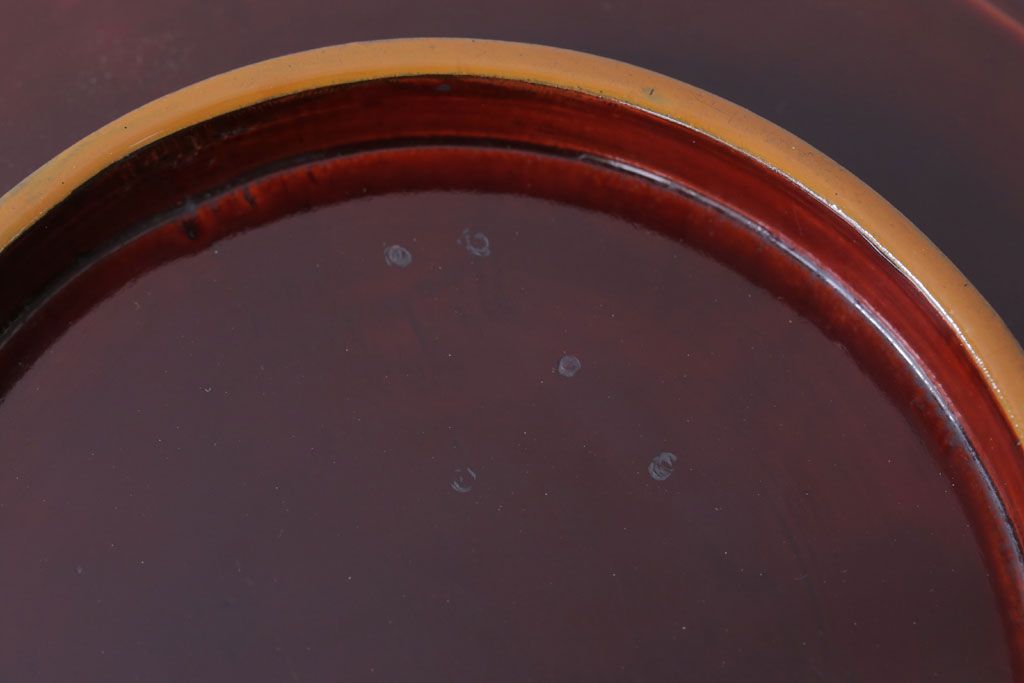 アンティーク雑貨　大正〜昭和初期　金蒔絵菓子鉢2点(漆器)