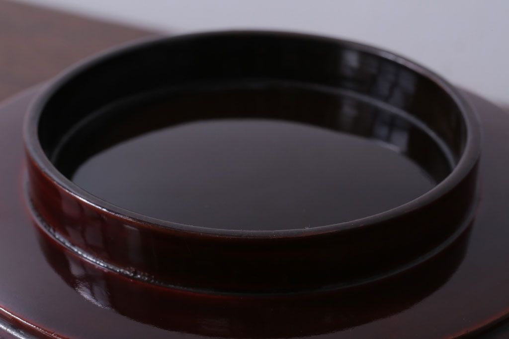 アンティーク雑貨　大正〜昭和初期　金蒔絵菓子鉢2点(漆器)