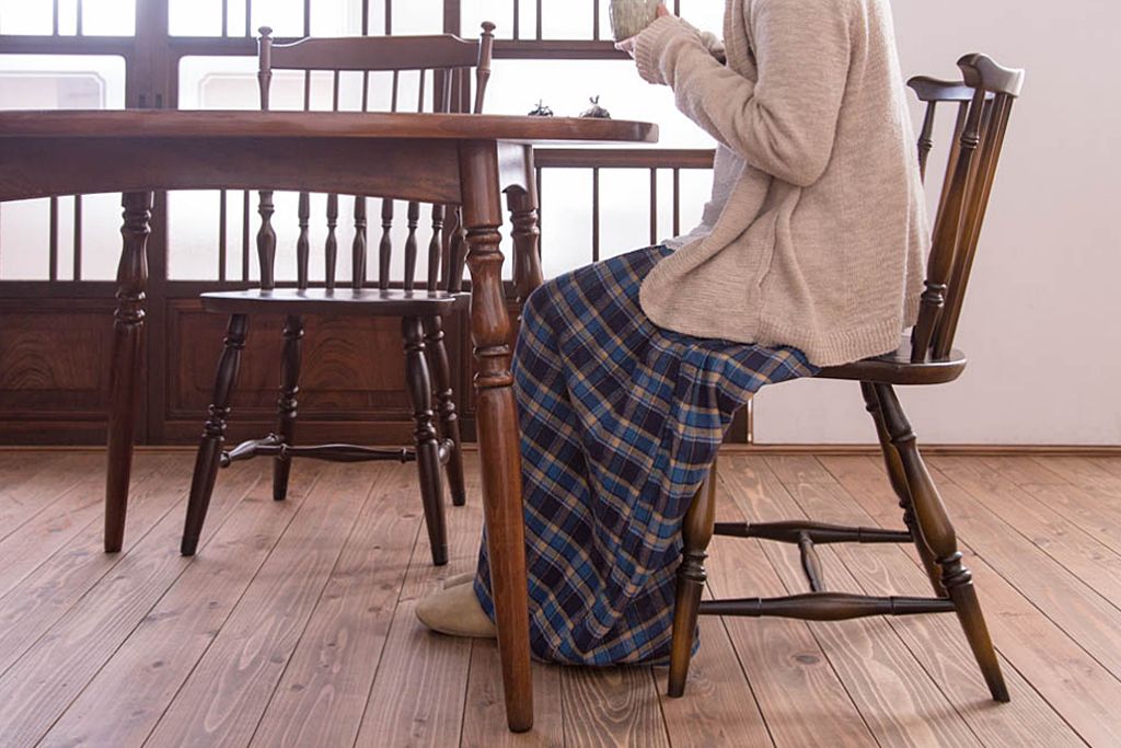 アンティーク家具　イギリスアンティーク　アーコール　スティックバックチェア2脚セット