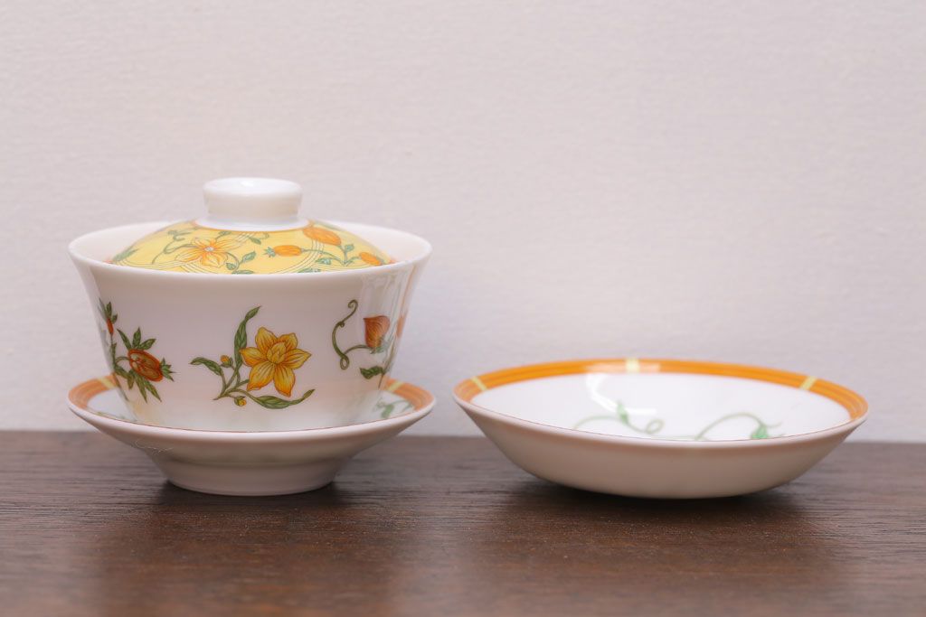 アンティーク雑貨　HERMES(エルメス)　茶碗　小皿セット(カップ)