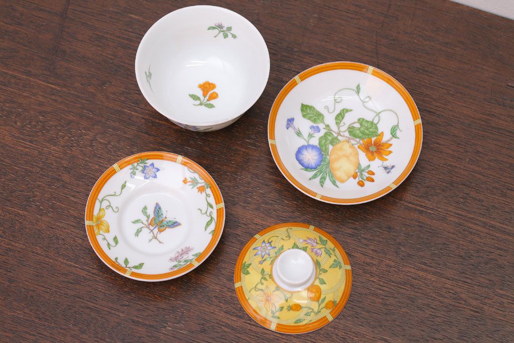 アンティーク雑貨　HERMES(エルメス)　茶碗　小皿セット(カップ)