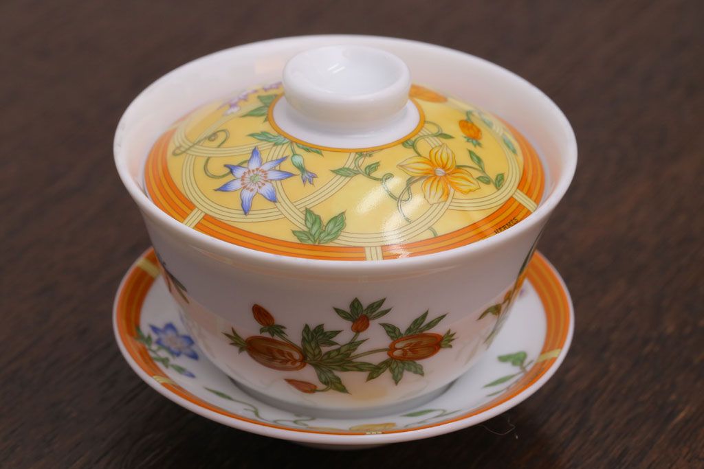 アンティーク雑貨　HERMES(エルメス)　茶碗　小皿セット(カップ)