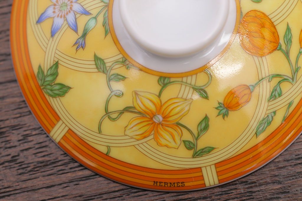 アンティーク雑貨　HERMES(エルメス)　茶碗　小皿セット(カップ)