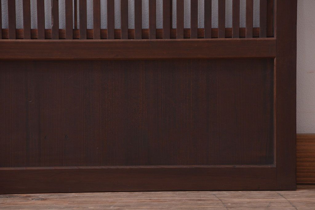 アンティーク　裏障子付き!和モダンな格子戸