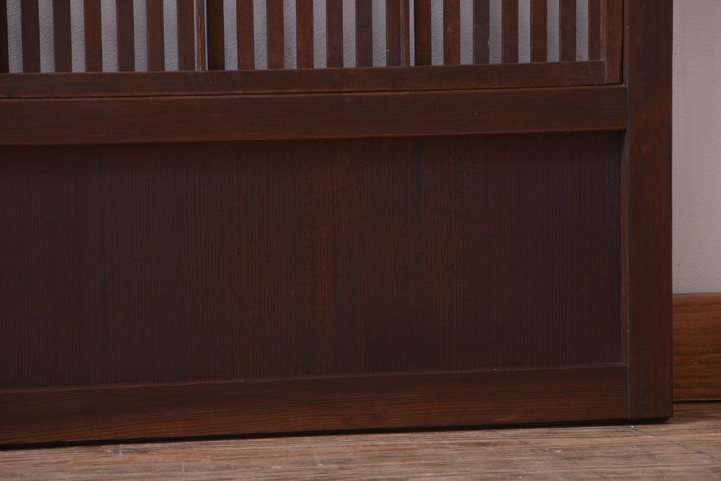 アンティーク　裏障子付き!和モダンな格子戸