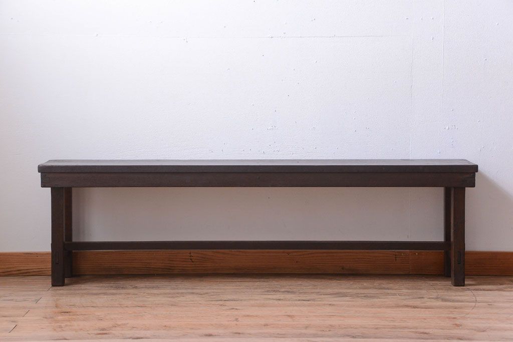 アンティーク家具　和製アンティーク　古い木のシンプルなベンチ