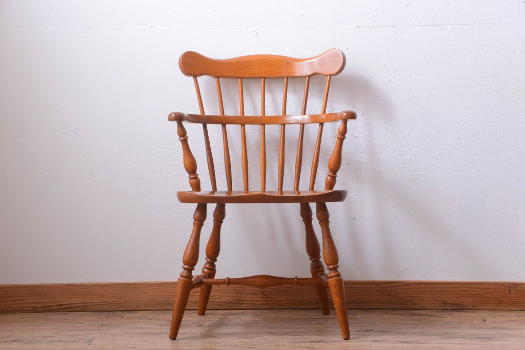 中古　柏木工　ナラ材のダイニングチェア(1)